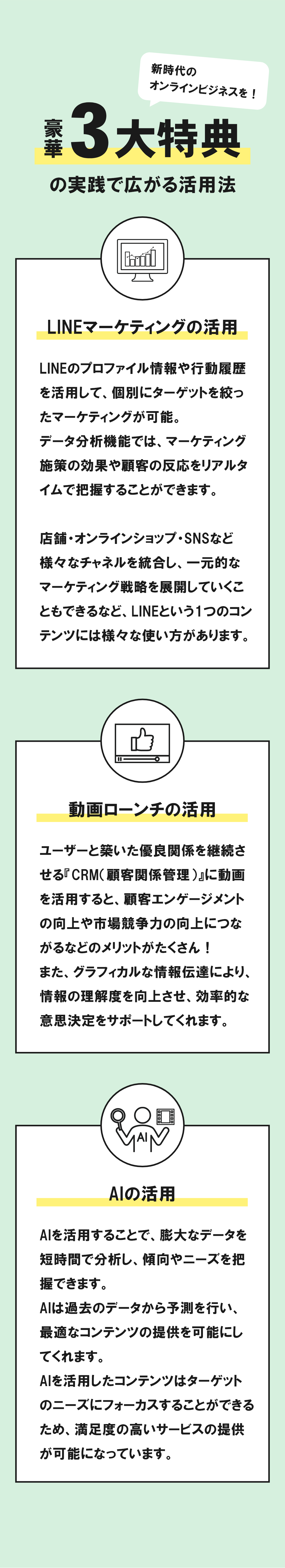 3大特典の実践で広がる活用法